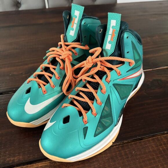 Nike LeBron 10 X Miami Dolphins Basketball Shoes main image 9